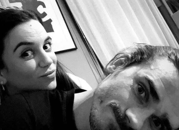Mia Griezmann parents Antoine Griezmann and Erika Choperena.